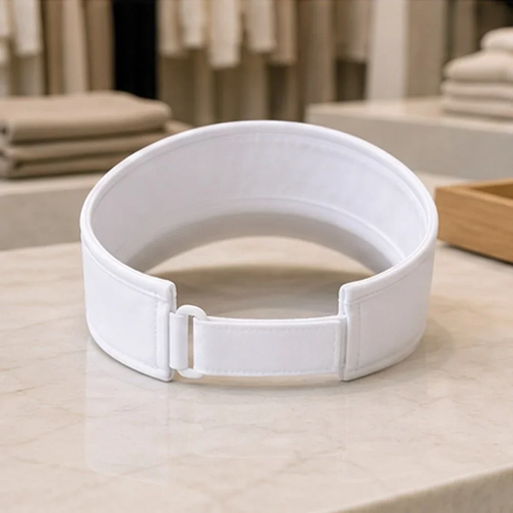 ALO Yoga White Tennis Open Top Visor Hat Sporty